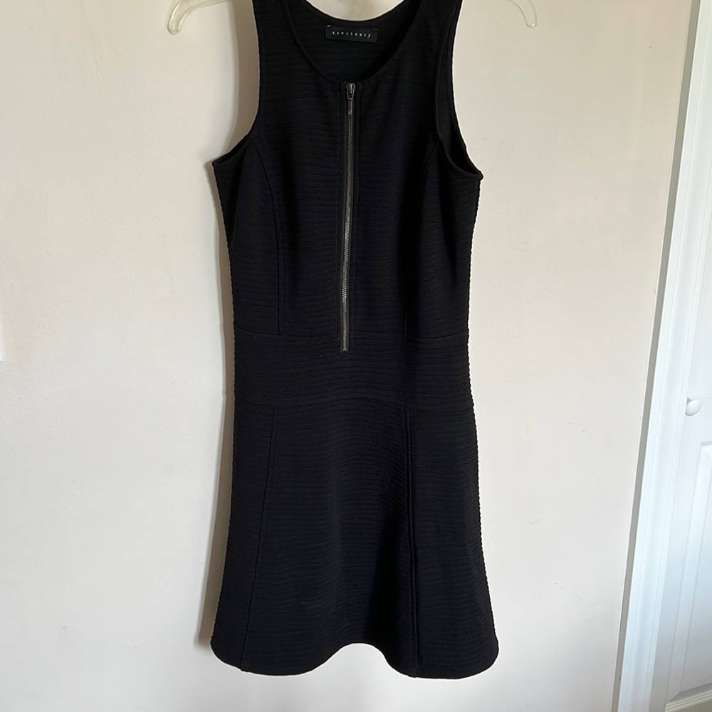 Sanctuary Black Front Zip Dress